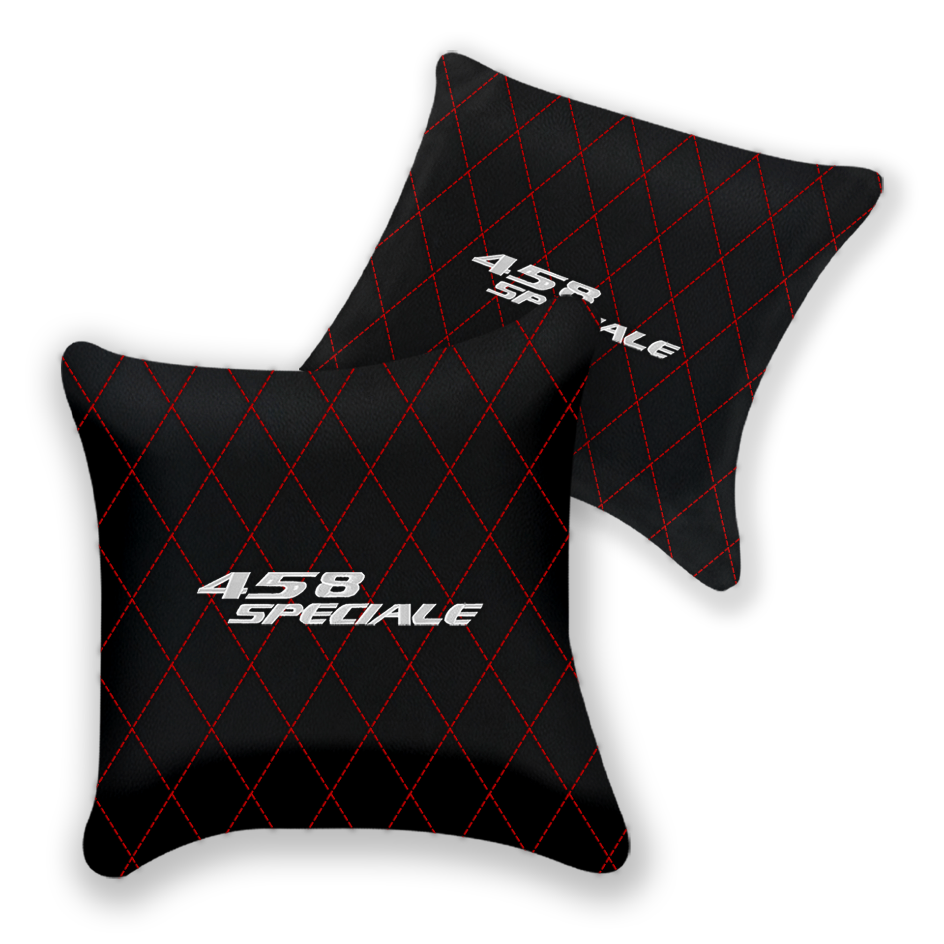 Custom Black Leather Pillows for Ferrari 458 Speciale (2012-2015)