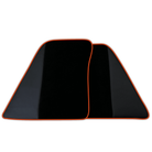 Custom Black Floor Mats for Ferrari SF90 Stradale (2019-2024) with Leather