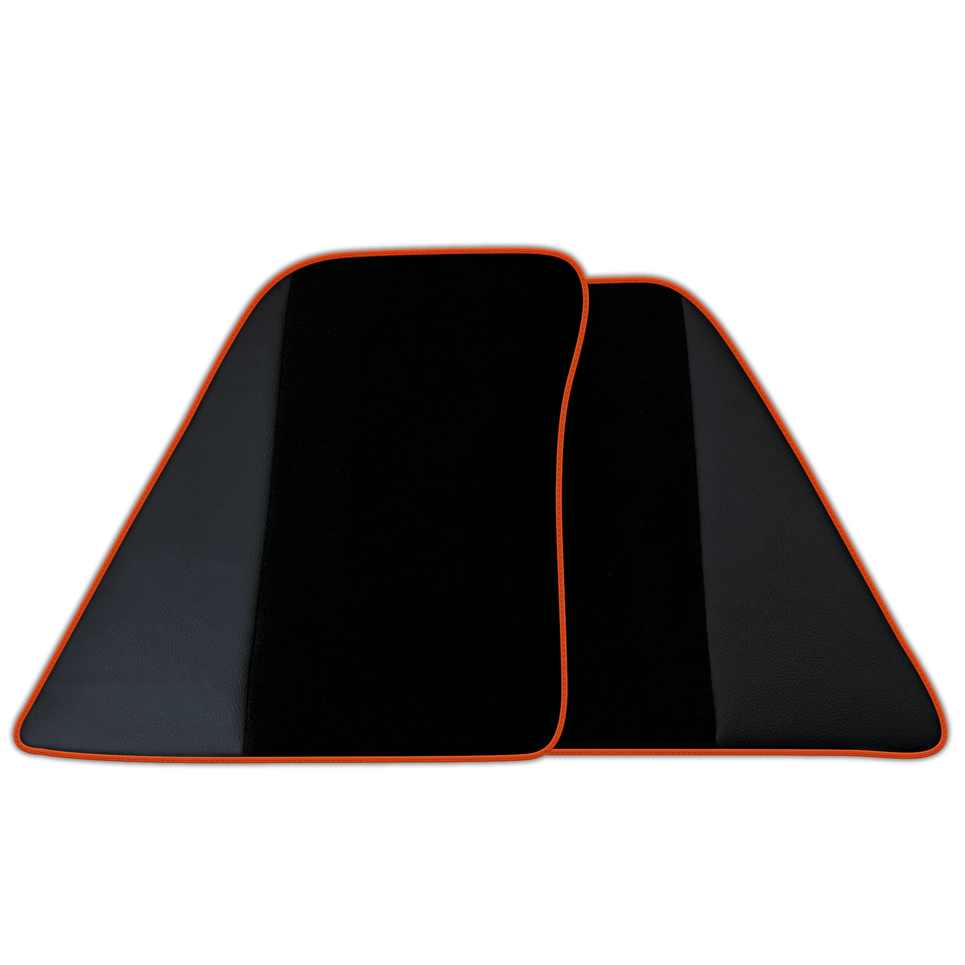 Custom Black Floor Mats for Ferrari SF90 Stradale (2019-2024) with Leather