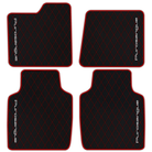 Premium Black Leather Floor Mats for Rolls Royce Shadow (1965-1977)