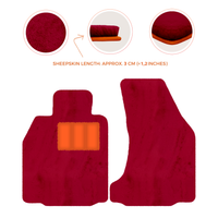 Premium Sheepskin Floor Mats for Porsche 718 Boxster (2016-2023)