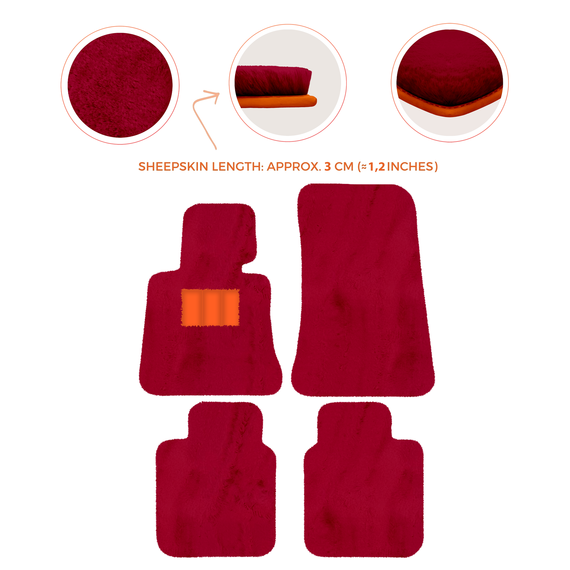 Luxury Sheepskin Floor Mats for Rolls-Royce Ghost Series I (2010-2014)
