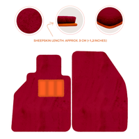 Sheepskin Floor Mats for Porsche 986 Boxster (1996-2004) - Sheepskin Length, Various Color Options