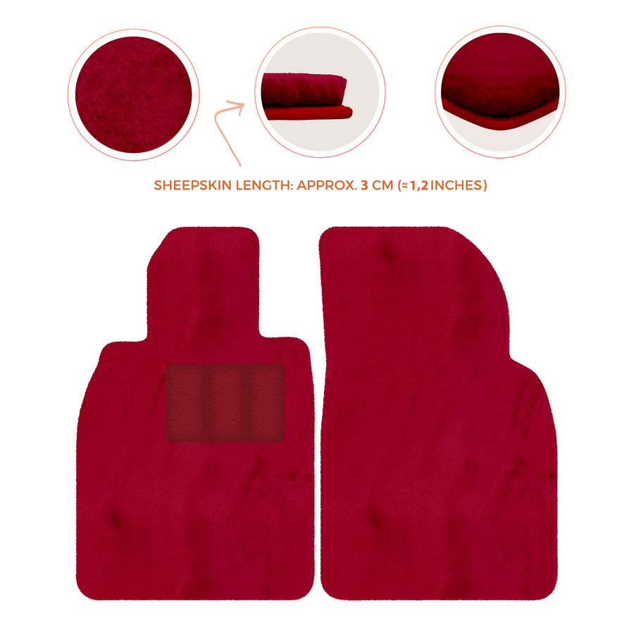 Deluxe Luxury Sheepskin Floor Mats for Porsche 911 SC (1978-1984)