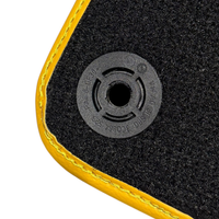 Black Leather Line Floor Mats for Lamborghini Temerario (2025-2026)