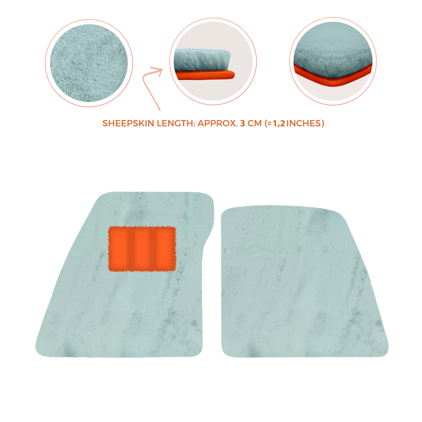 Premium Sheepskin Floor Mats for Ferrari 296 GTS (2022-2025)