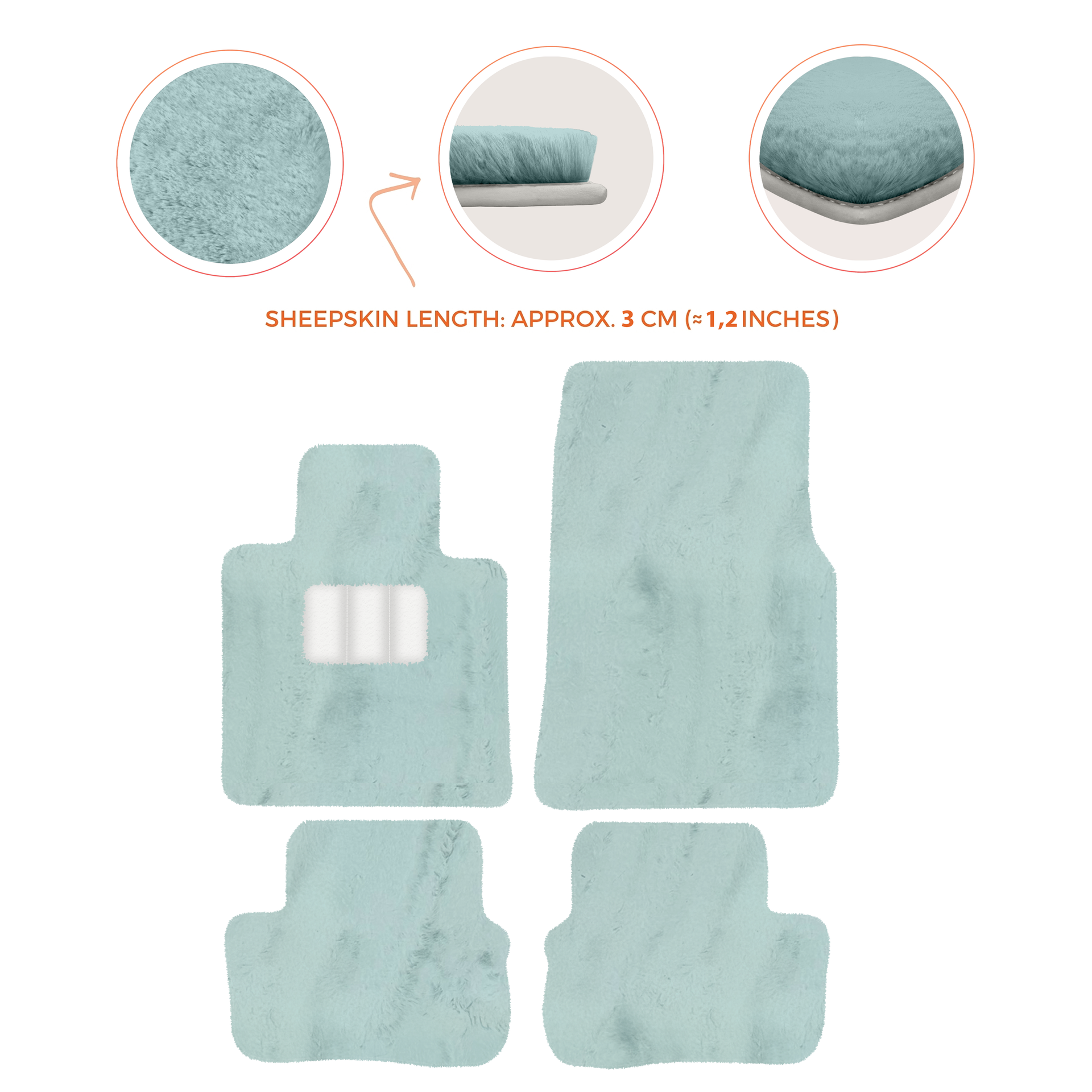 Premium Sheepskin Floor Mats for Rolls-Royce Cullinan (2018-2025)