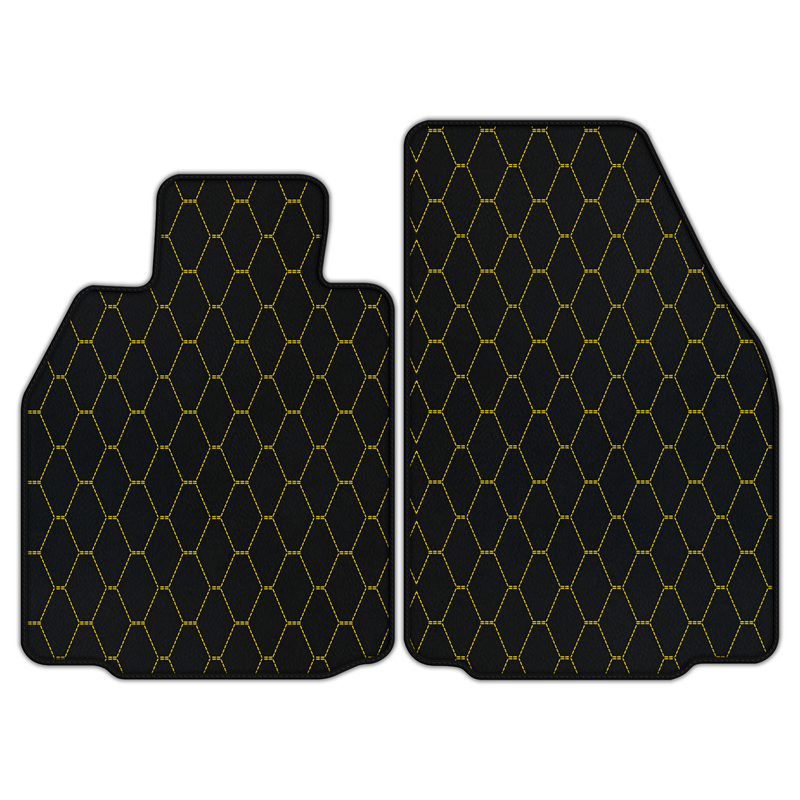 Customizable Leather Floor Mats with Vertical Hex Pattern for Porsche 911 GT3 RS (997) 2006–2011