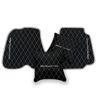 Premium Black Leather Floor Mats for Ferrari F12 (2012-2022)
