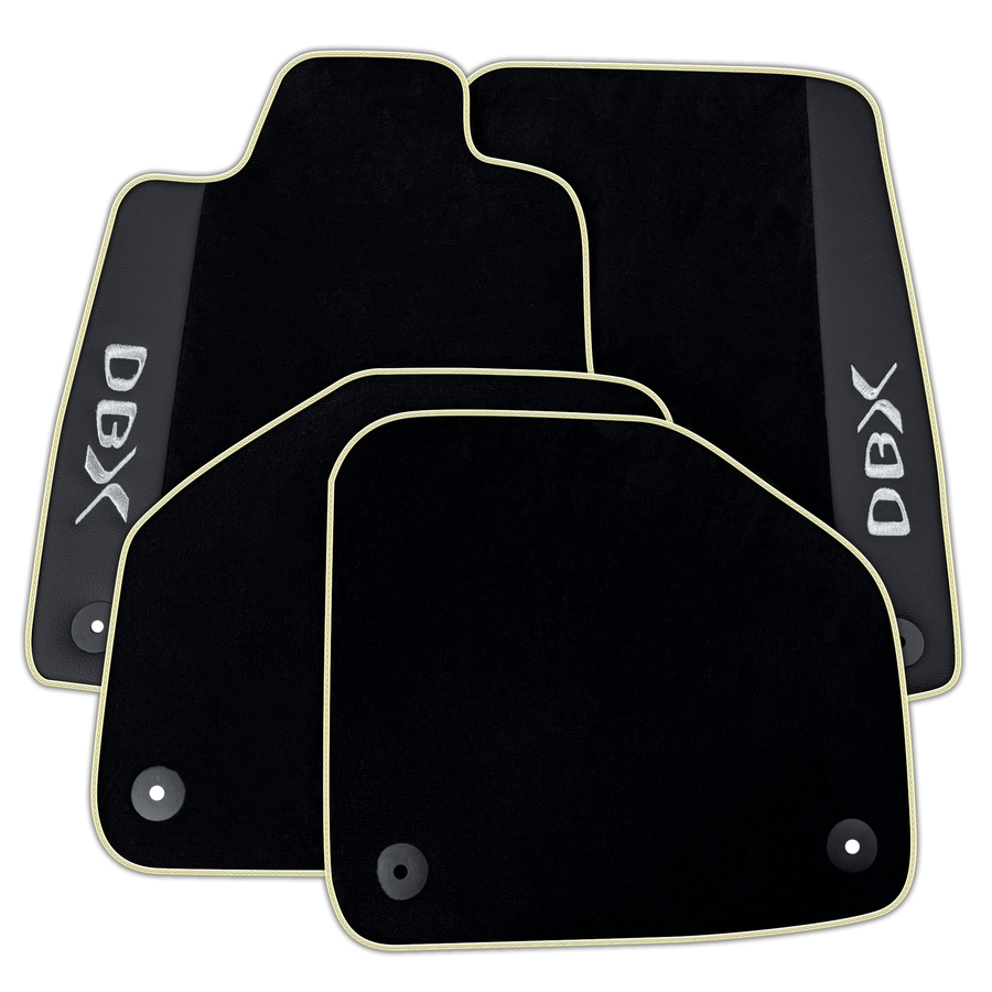 Black Floor Mats for Aston Martin DBX707 (2022-2026) SUV707 (2022-2026) SUV with Leather