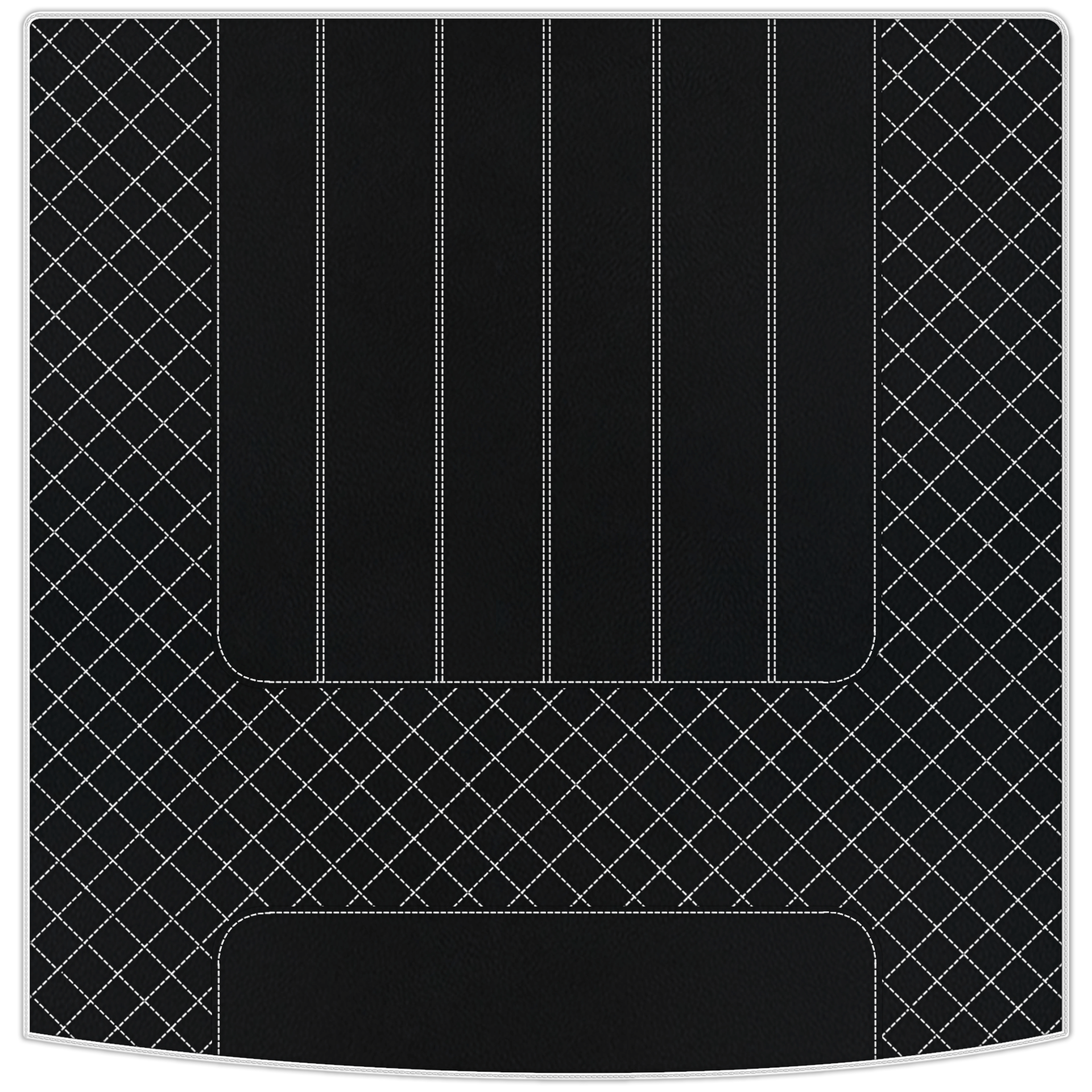 Customizable Leather Floor Mats with Line Pattern for Bentley Mulsanne (2010-2020) - AutoWin