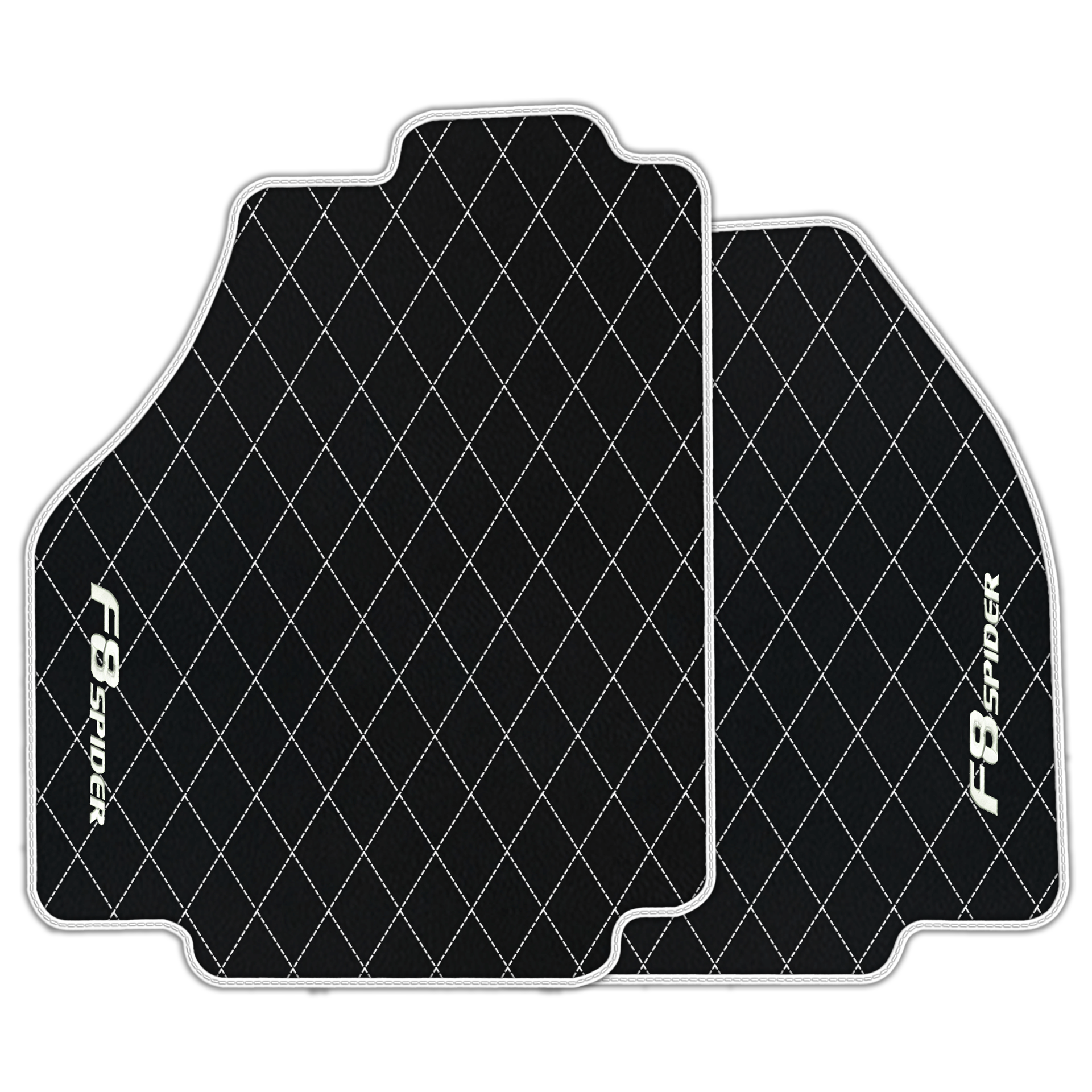 Premium Black Leather Floor Mats for Ferrari 456 (1992-2003)