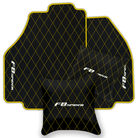 Premium Black Leather Floor Mats for Ferrari 456 (1992-2003)