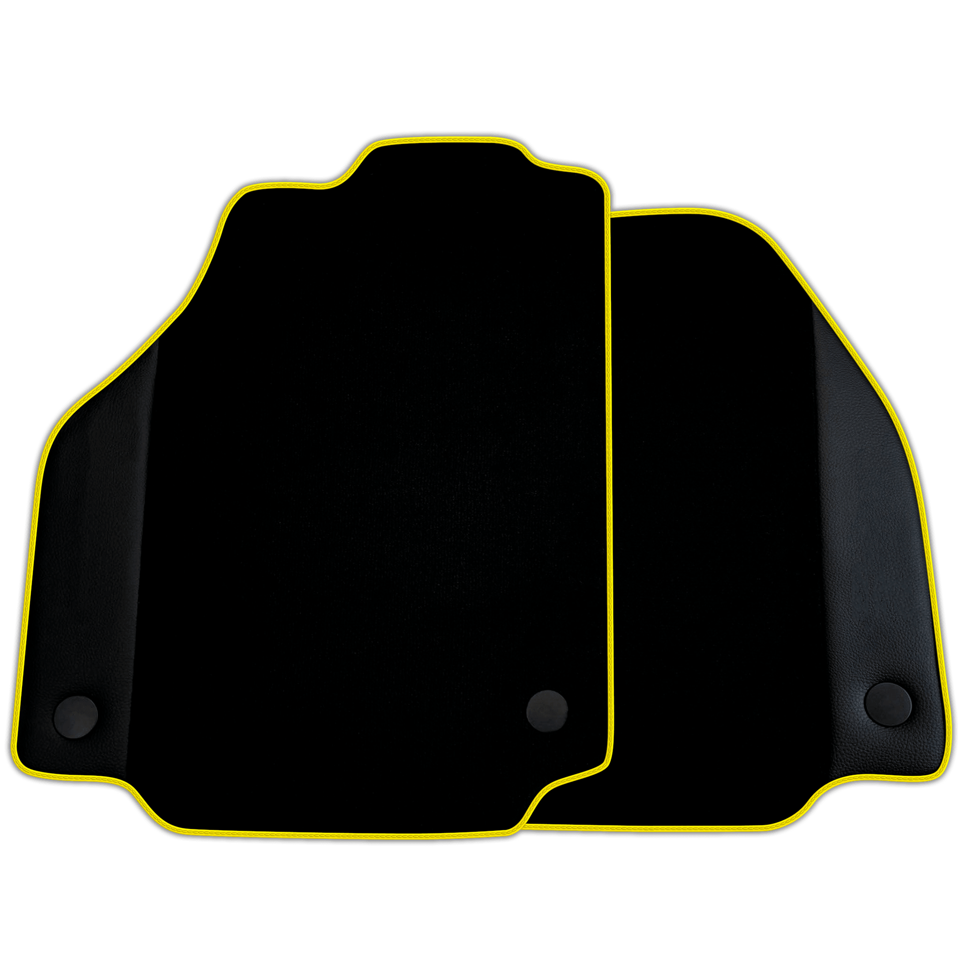 Custom Black Floor Mats for Ferrari 488 Spider (2016-2022) with Leather | Various Trim Colors
