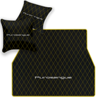 Premium Black Leather Floor Mats for Rolls Royce Shadow (1965-1977)