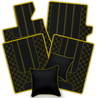 Black Leather Floor Mats for Bentley Bentayga (2015-2023) | AW1 Design