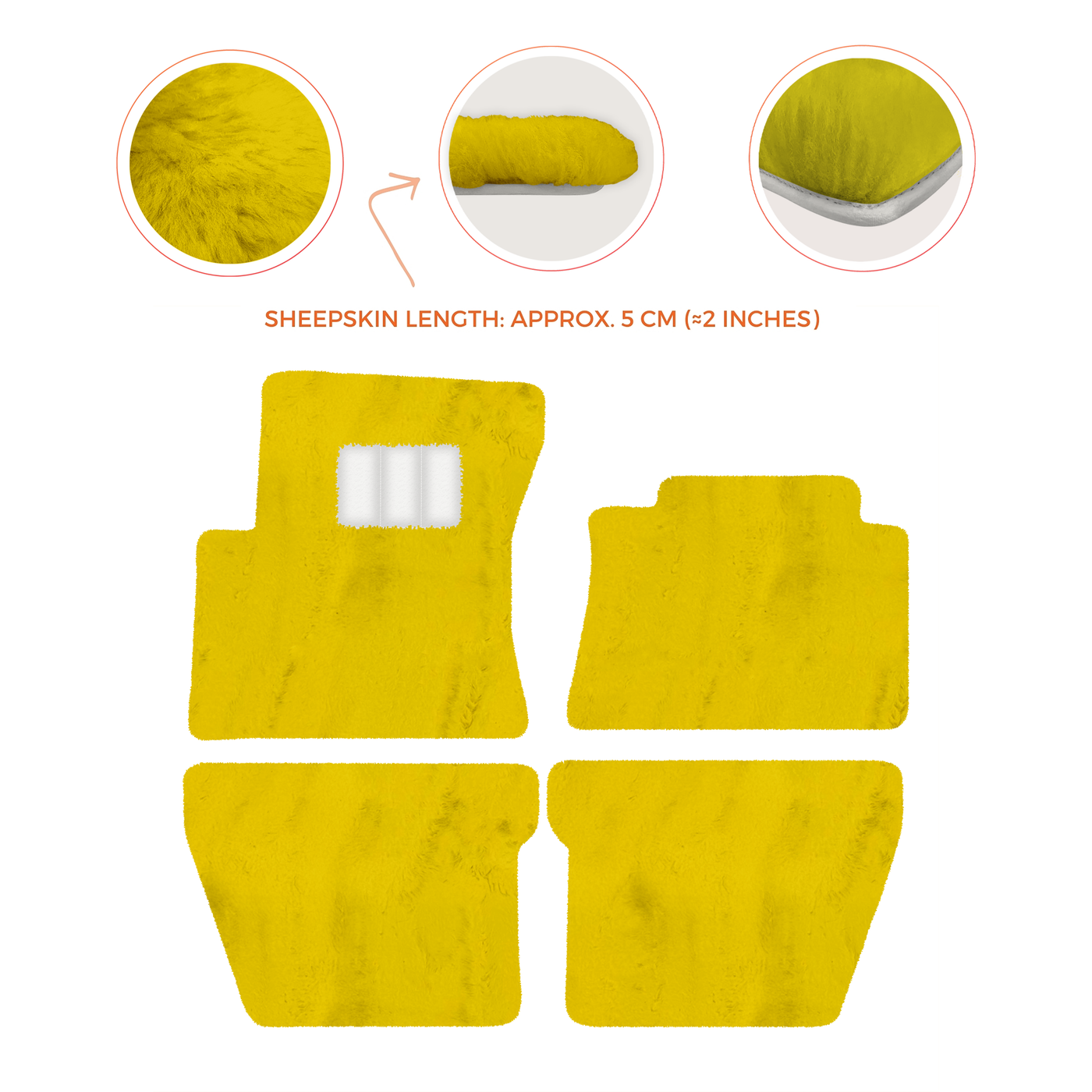 Premium Sheepskin Floor Mats for Bentley Flying Spur (2019-2023)