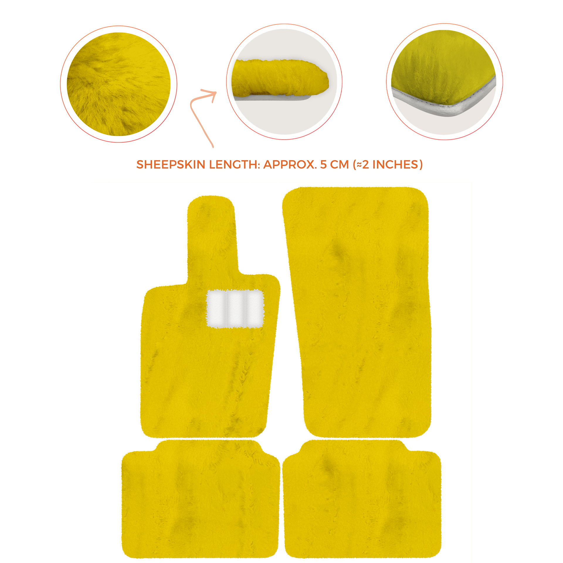 Luxury Sheepskin Floor Mats for Porsche Panamera (2017-2023)