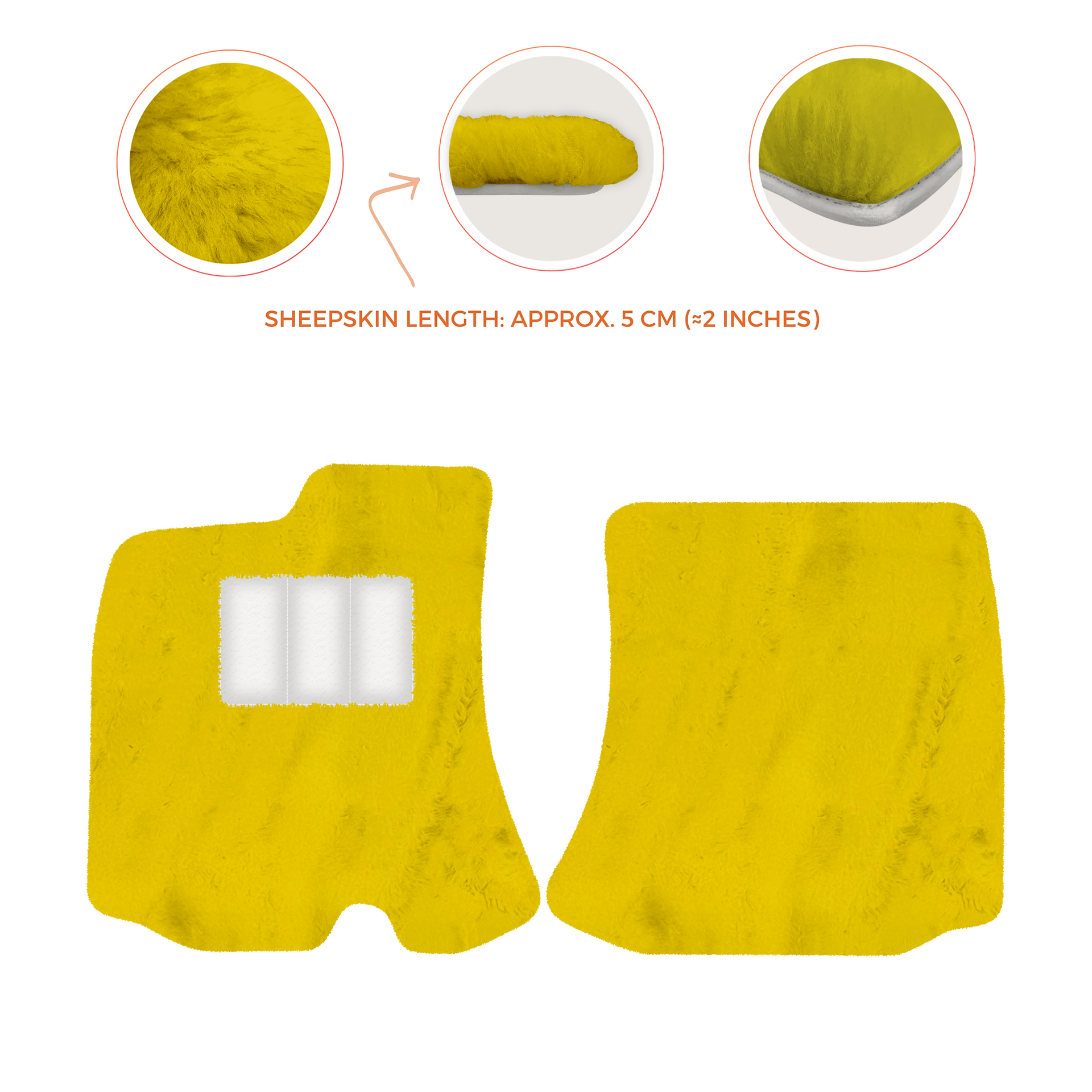 Premium Sheepskin Floor Mats for Bentley Arnage RL (1998-2009)