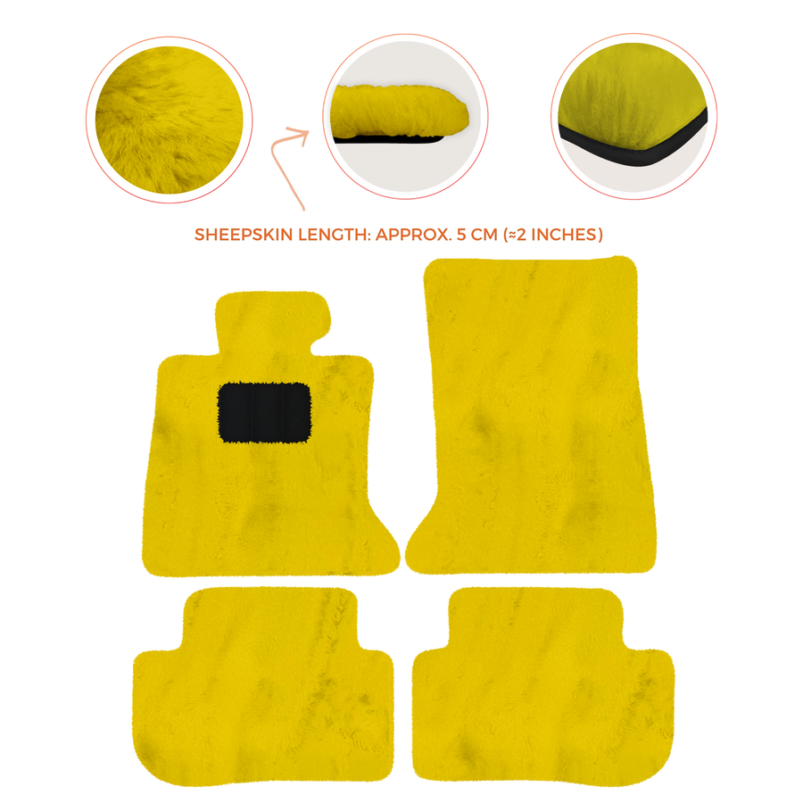 Premium Sheepskin Floor Mats for Rolls-Royce Ghost Series I RR2