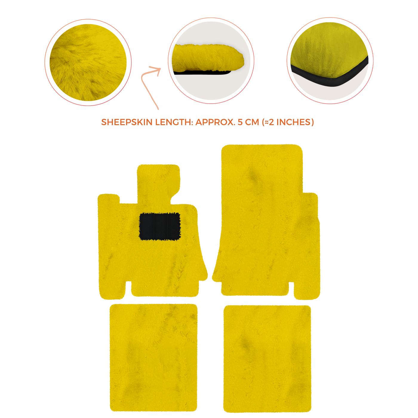 Premium Sheepskin Floor Mats for Bentley Mulsanne (2010-2020)