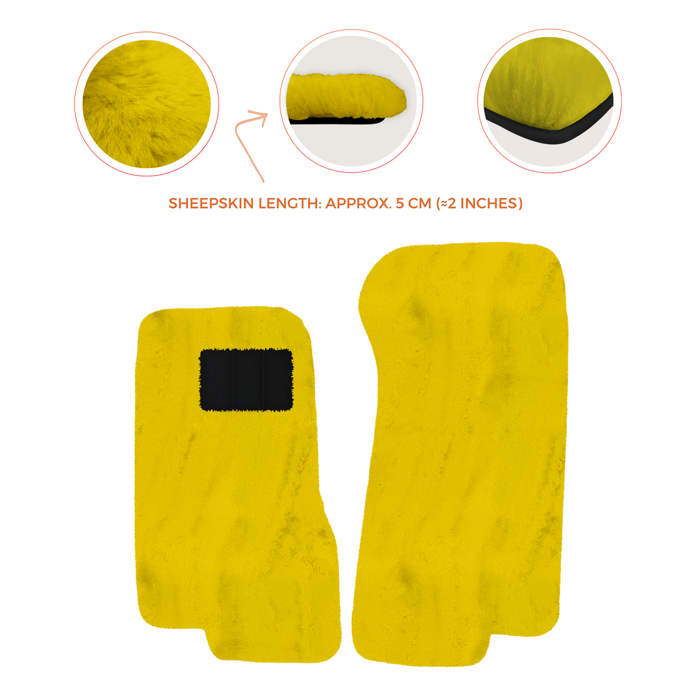 Luxury Sheepskin Floor Mats for Aston Martin V8 Coupe Special Volante (96-03)