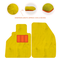 Sheepskin Floor Mats for Porsche 986 Boxster (1996-2004) - Sheepskin Length, Various Color Options