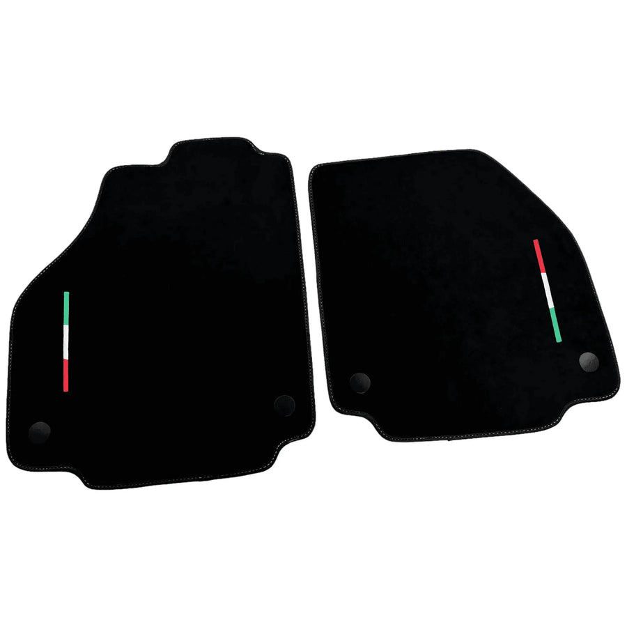 Alcantara Black Floor Mats For Ferrari 458 GT2 (2012-2015) Italian Edition