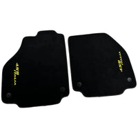 Alcantara Schwarze Autofußmatten für Ferrari 458 Italia (2009-2015) Gelb - AutoWin