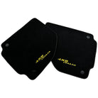 Alcantara Black Floor Mats For Ferrari 458 Italia (2009-2015) Yellow - AutoWin