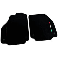 Alcantara Black Floor Mats For Ferrari 458 Spider (2012-2015) Italian Edition