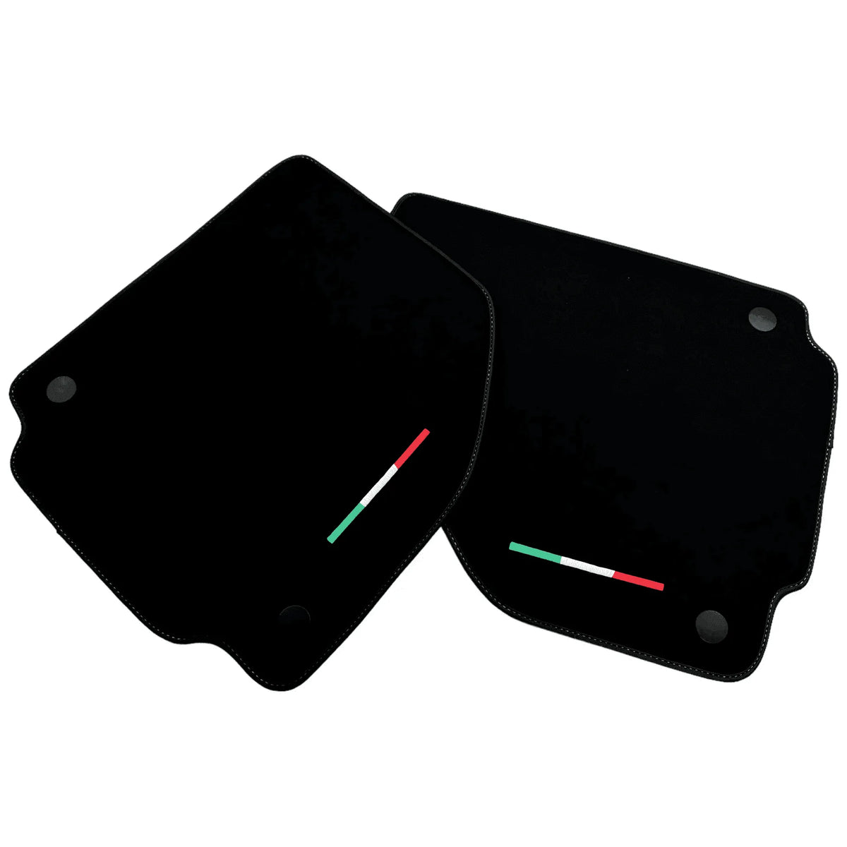 Alcantara Black Floor Mats For Ferrari 488 GTB (2016-2022) Italian Edition