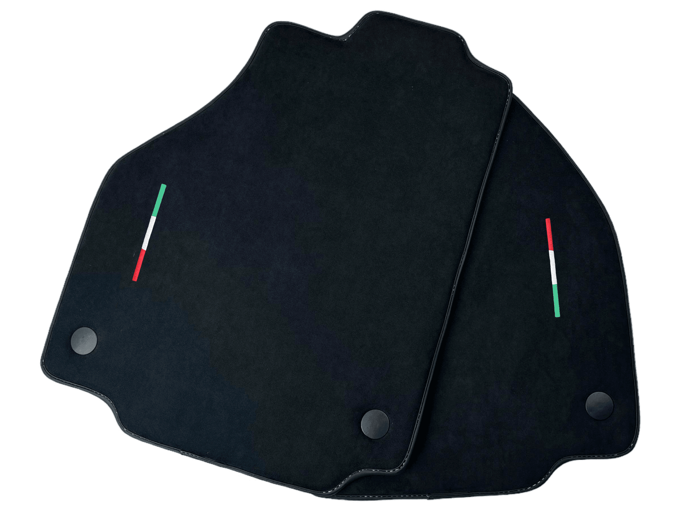 Alcantara Floor Mats for Ferrari 488 Spider 2016-2022 Yellow Sewing - AutoWin