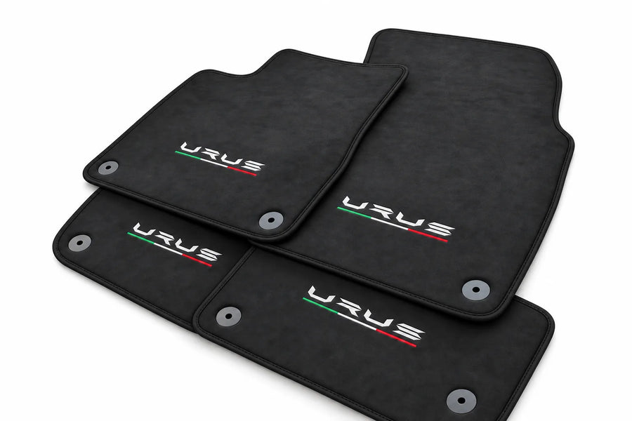Alcantara Floor Mats For Lamborghini Urus Black trim