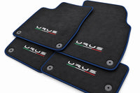 Alcantara Floor Mats For Lamborghini Urus Dark Blue trim