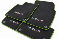 Alcantara Floor Mats For Lamborghini Urus Green trim