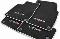 Alcantara Floor Mats For Lamborghini Urus White trim
