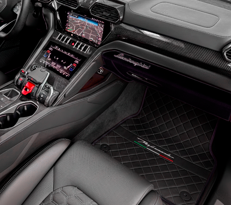 Bilmatter For Lamborghini Urus Performante i Alcantara-lær
