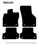 Beige Floor Mats for Audi A3 - 3-door Hatchback (2013-2020) | ER56 Design - AutoWin