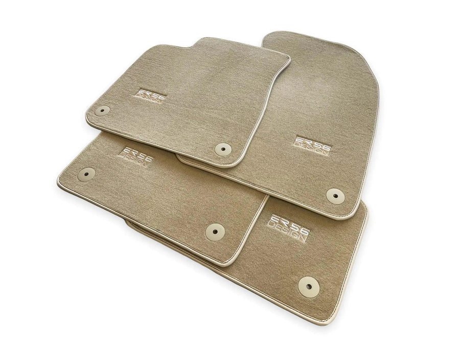 Beige Floor Mats for Audi A4 - B6 Avant (2001-2004) | ER56 Design - AutoWin