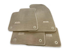 Beige Floor Mats for Audi A4 - B9 Sedan (2015-2018) | ER56 Design - AutoWin