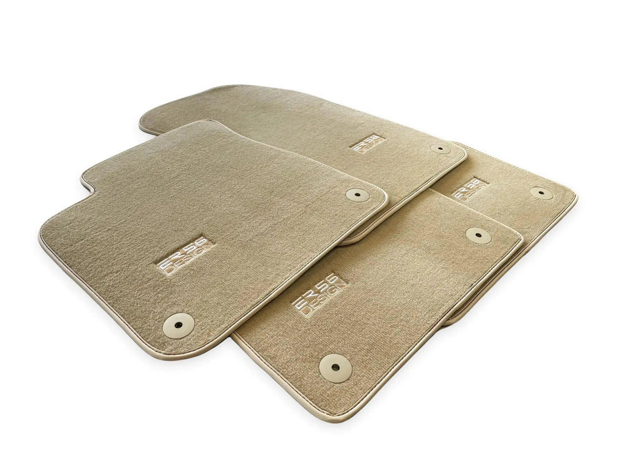 Beige Floor Mats for Audi A8 A8 D4 Long (2010-2017) | ER56 Design - AutoWin
