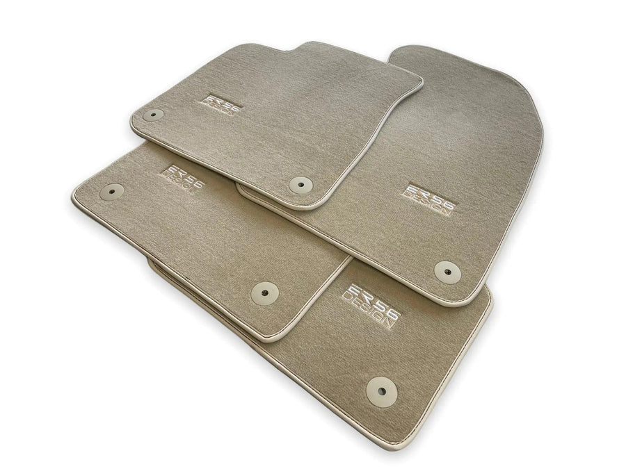 Beige Floor Mats for Audi A8 D3 Long (2002-2010) | ER56 Design - AutoWin