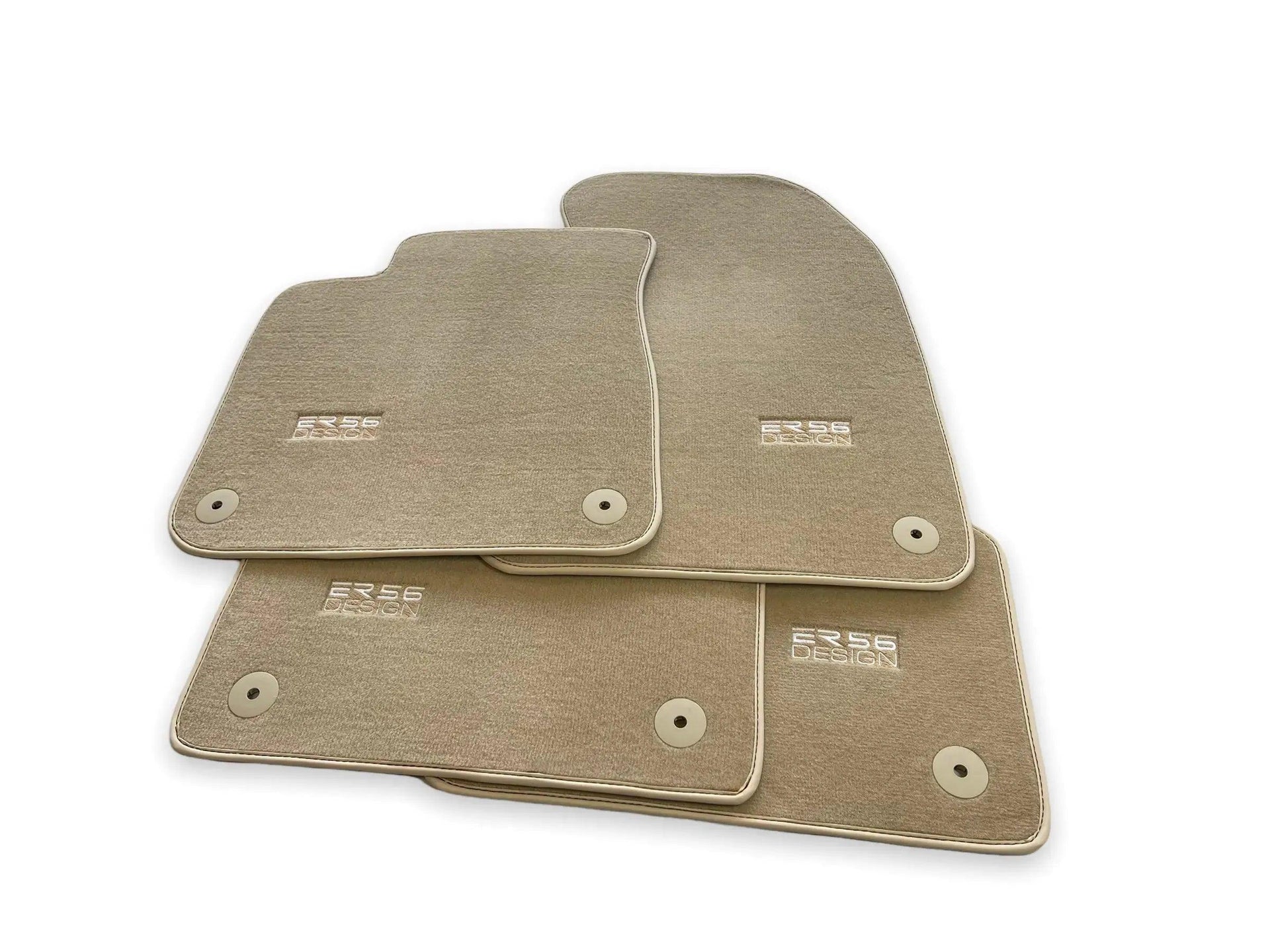 Beige Floor Mats for Audi A8 D4 (2010-2017) | ER56 Design - AutoWin