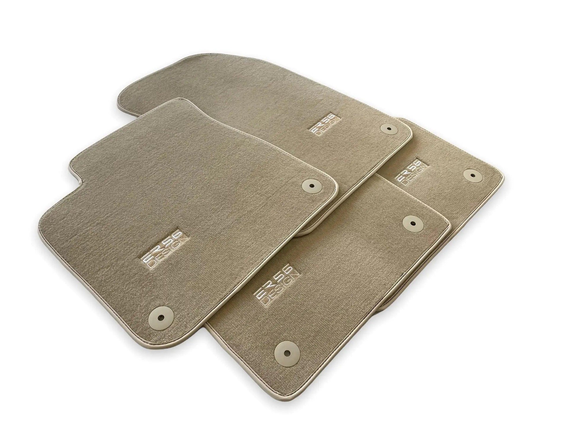 Beige Floor Mats for Audi Q5 8R Hybrid (2008-2017) | ER56 Design - AutoWin