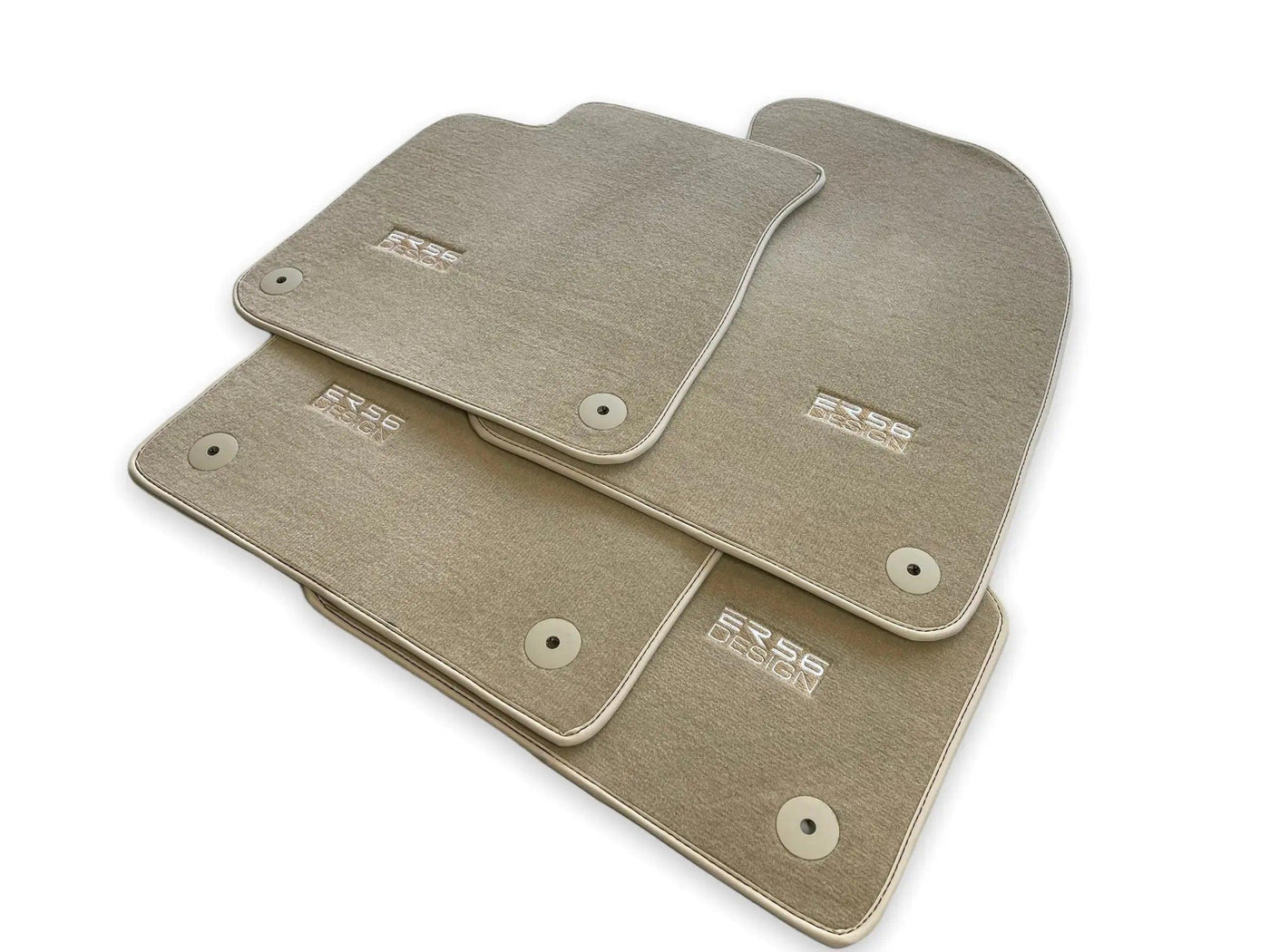 Beige Floor Mats for AudiQ3 F3 Sportback (2018-2024) | ER56 Design - AutoWin
