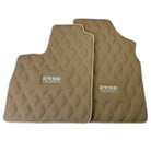 Beige Floor Mats for Bentley Continental GT (2003–2011) with Leather | ER56 Design - AutoWin