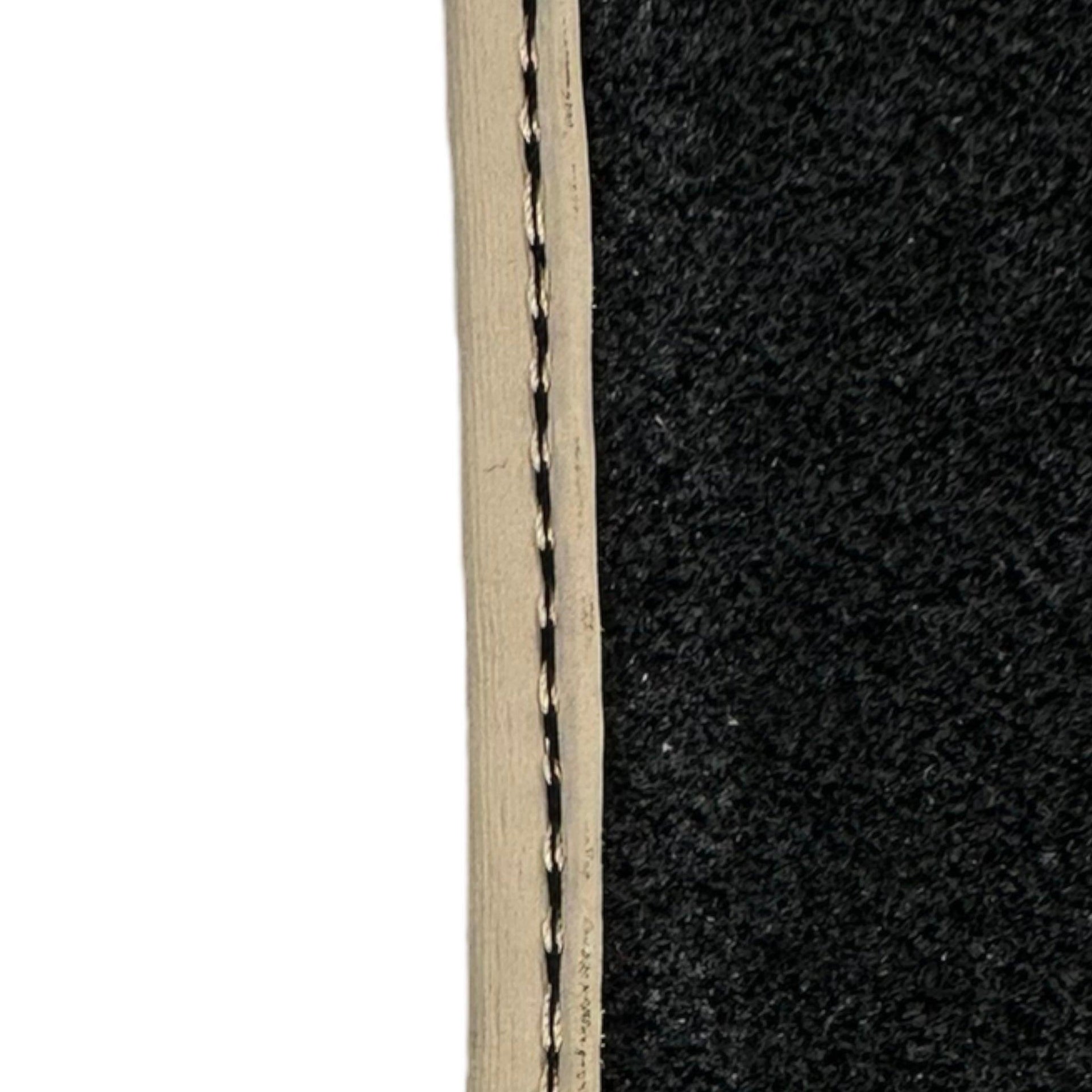 Beige Floor Mats for Bentley Flying Spur (2005-2013) with Leather - AutoWin