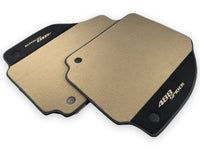 Beige Floor Mats For Ferrari 488 Spider 2015-2022 With Alcantara Leather - AutoWin
