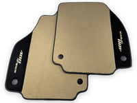 Beige Floor Mats For Ferrari 488 Spider 2015-2022 With Alcantara Leather - AutoWin